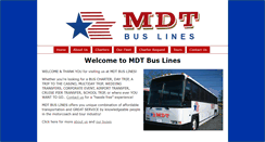 Desktop Screenshot of mdtbuslines.com