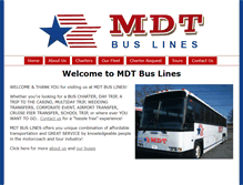 Tablet Screenshot of mdtbuslines.com